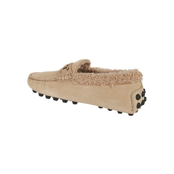 Tods Moccasin-Style Suede Flat Shoes - NWT
